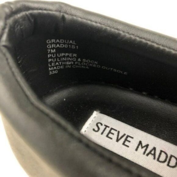 STEVE MADDEN Gradual Leather Platform Sneakers - Picture 4 of 6
